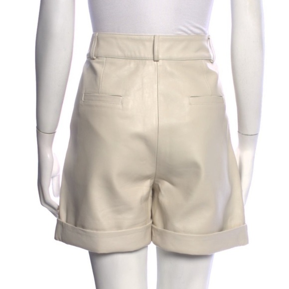 Retrofete Mila Leather Shorts Size M - Picture 16 of 16